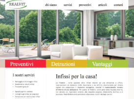 Realizzazione siti web infissi